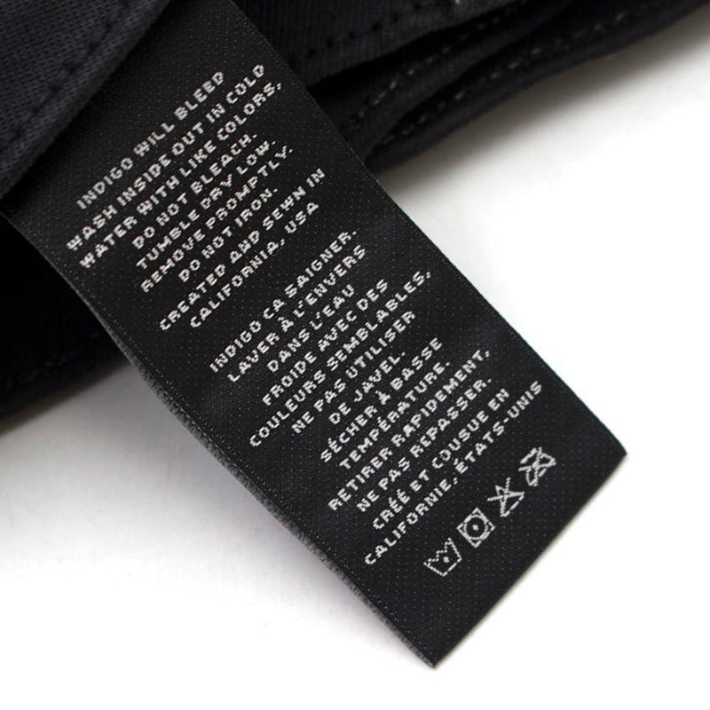 J Brand Alana Black Distressed Fray Hem Skinny Jeans