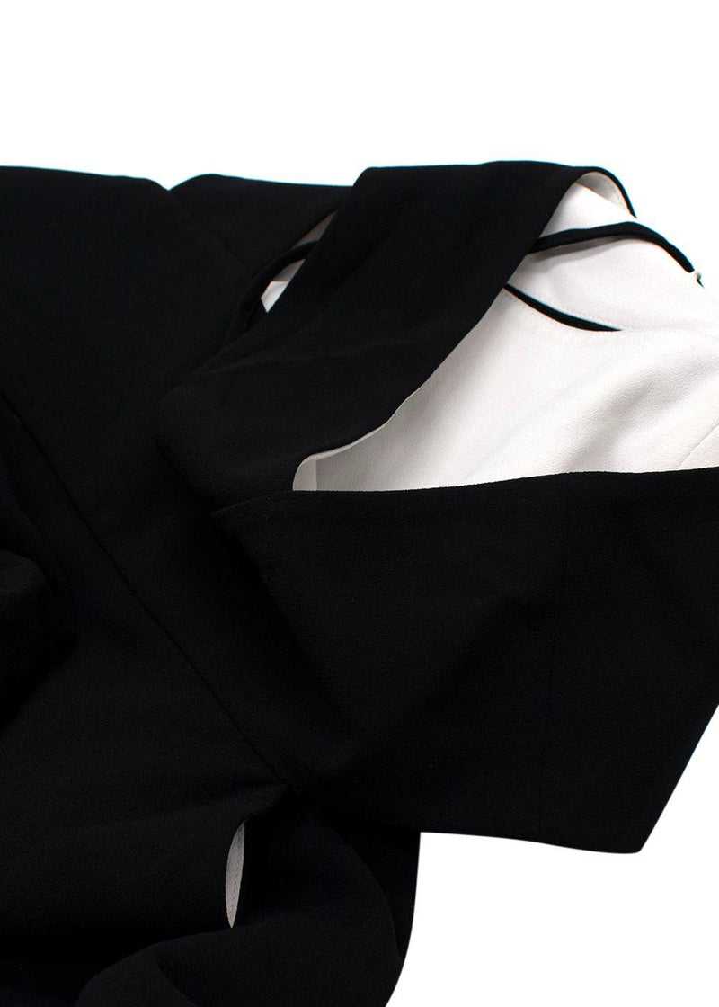 T By Alexander Wang Black Crepe Cut Out Mini Dress