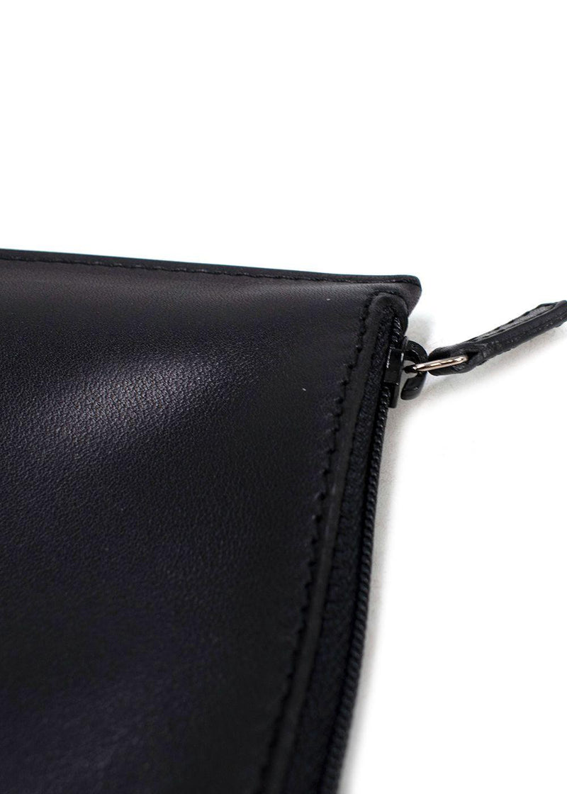 Gucci Vintage Black Leather Pouch