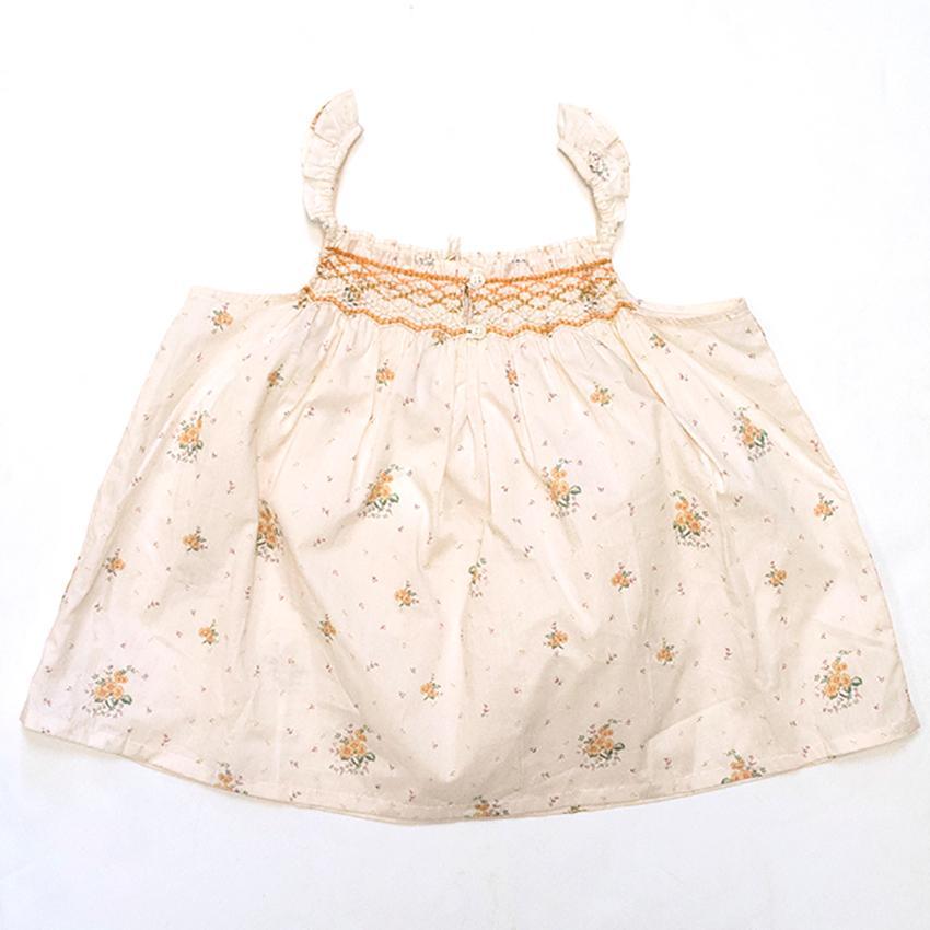 Marie Chantal cream floral print top