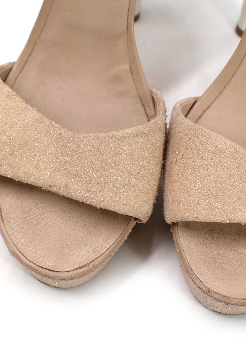 Chanel Beige Sand and Coral Heels