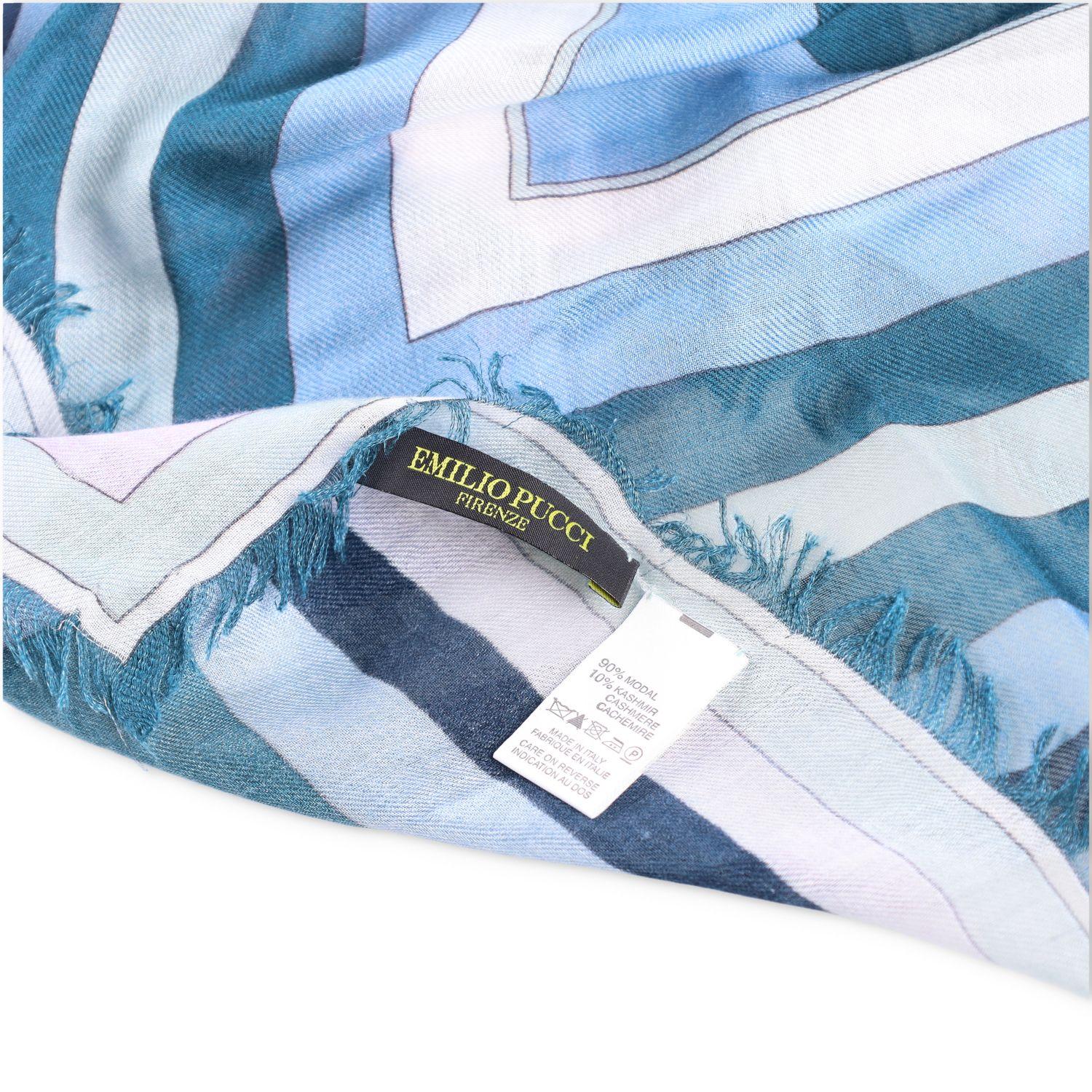 Emilio Pucci Pesci Print cashmere Blend Scarf