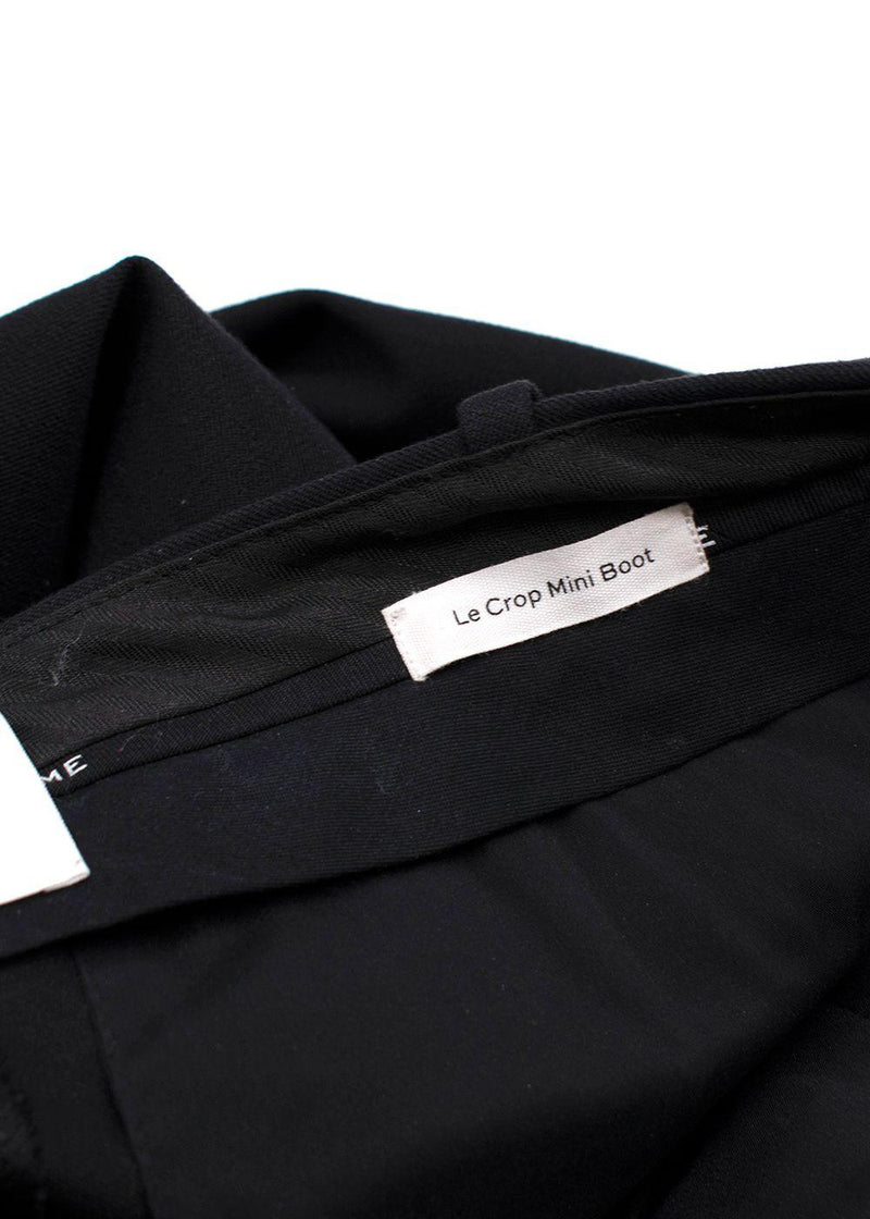 Frame Black Le Crop Mini Boot Trousers