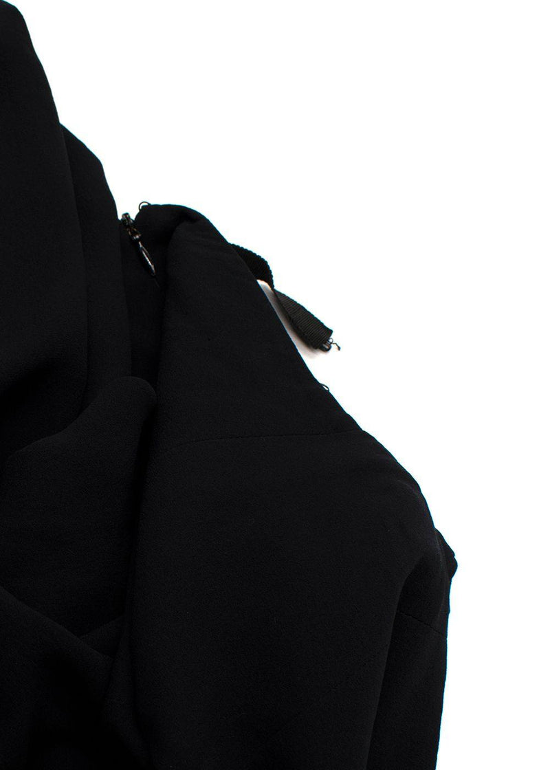 Chanel Black Floaty Silk Midi Skirt