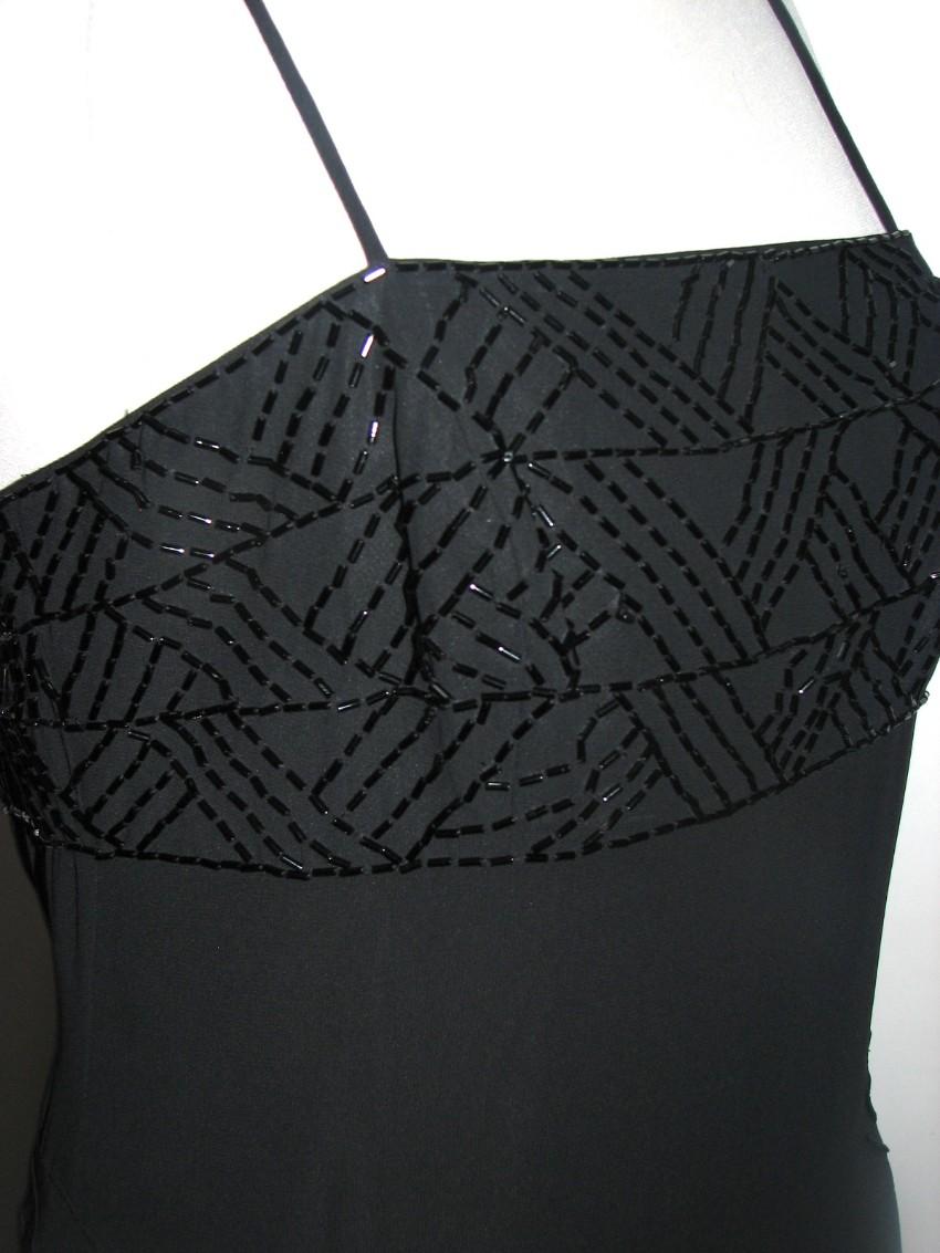 Amanda Wakeley black chiffon cocktail dress