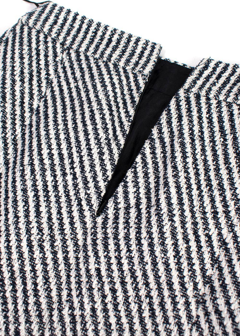 Chanel Black & White Tweed Mini Skirt