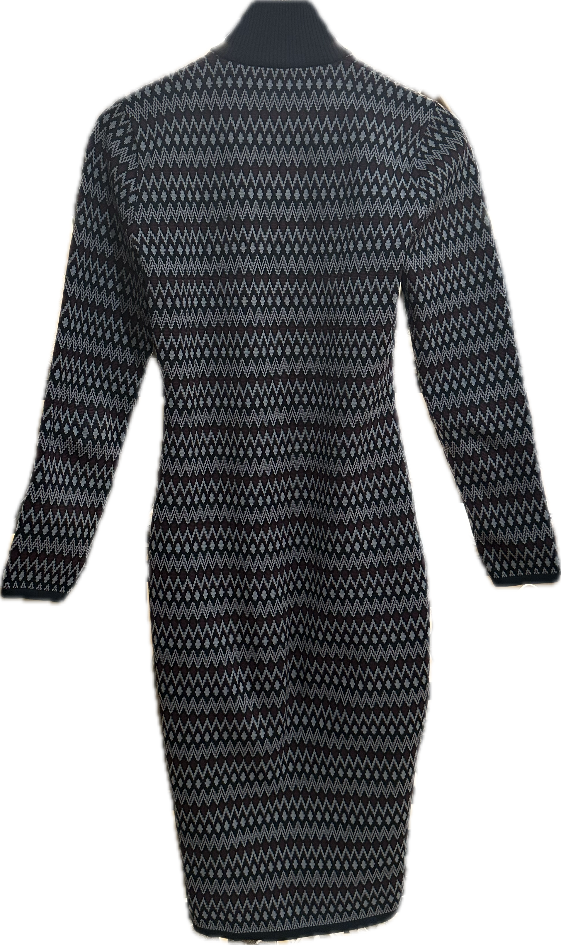 Chevron Jacquard Knit Dress