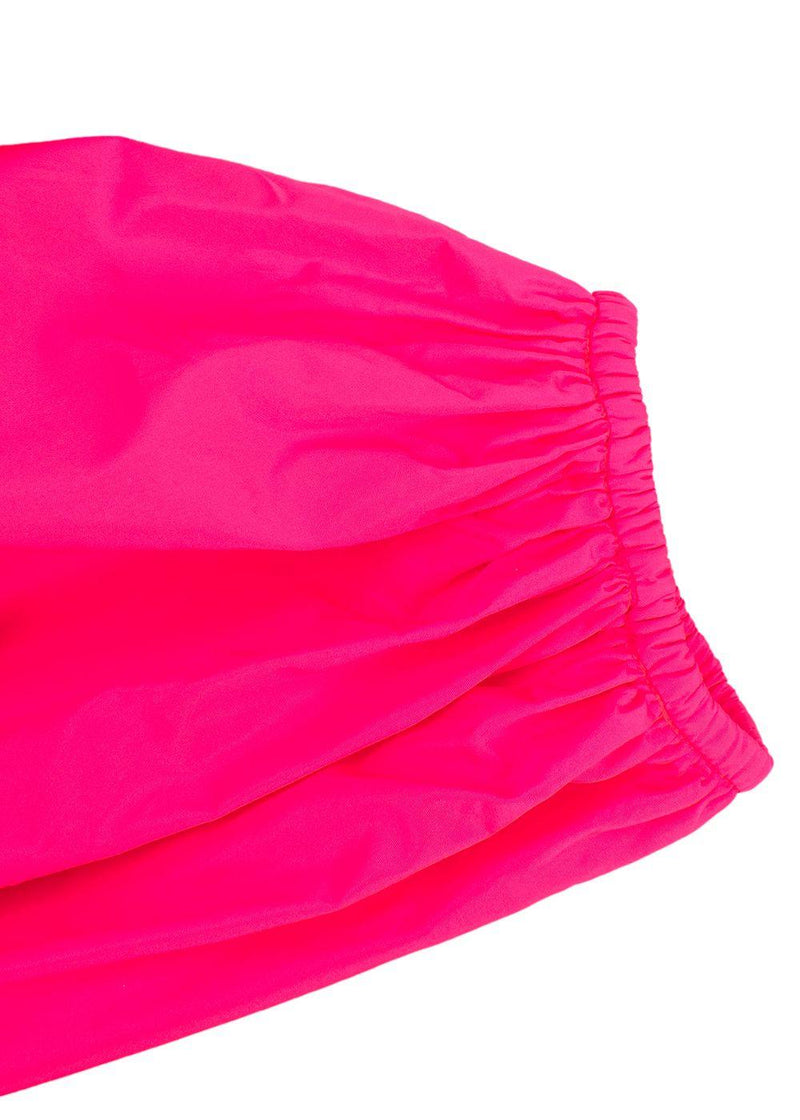 Valentino Neon Pink Satin Mini Dress
