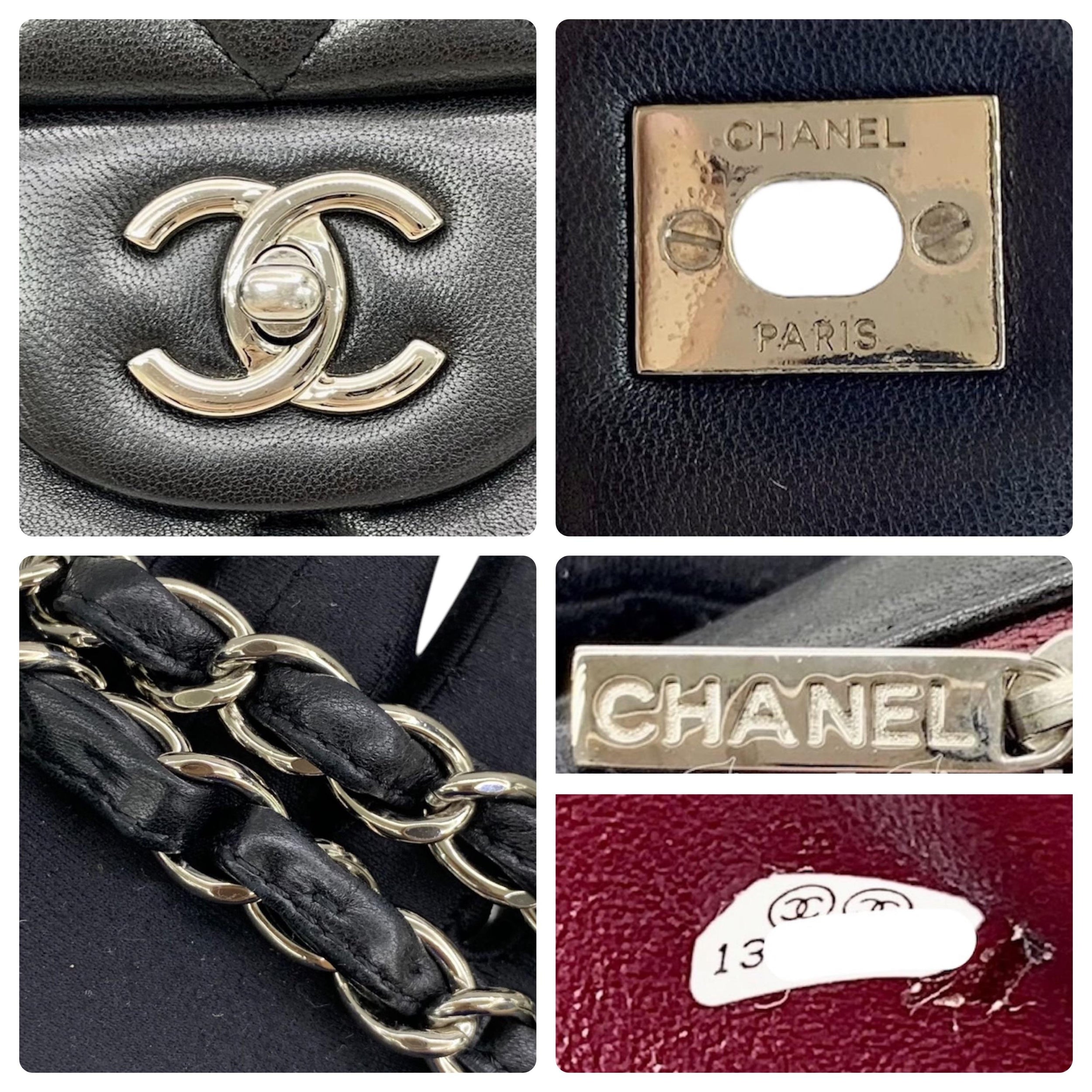 Chanel Black Lambskin Maxi Single Flap Bag
