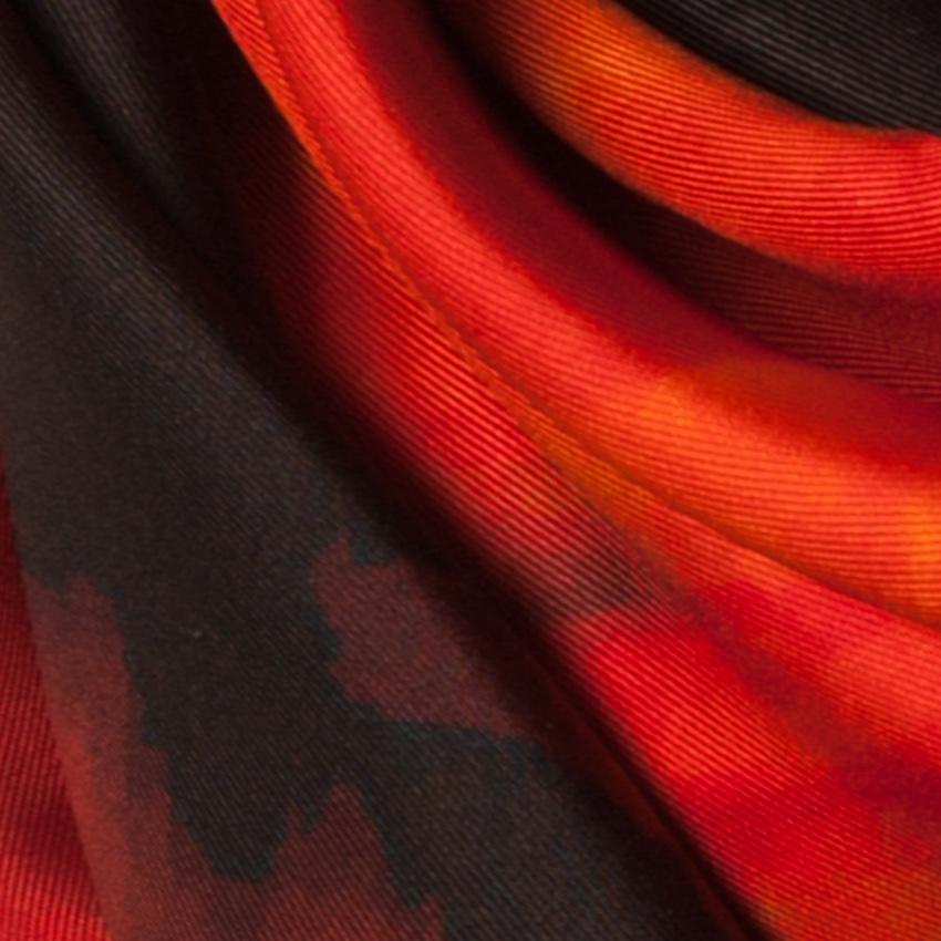 Rosemary Goodenough Mad Red Flowers IX Silk Scarf