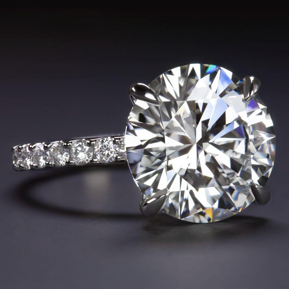 Verde 5ct IGI Certified Lab Grown Round Cut Diamond Ring