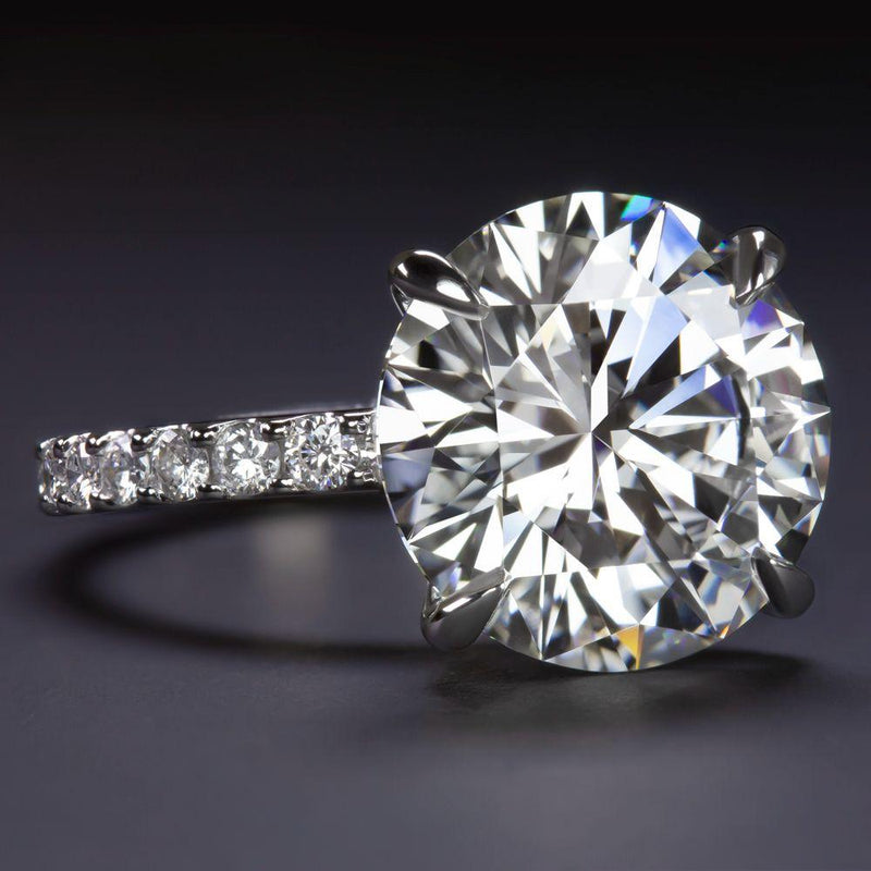 Verde 5ct IGI Certified Lab Grown Round Cut Diamond Ring