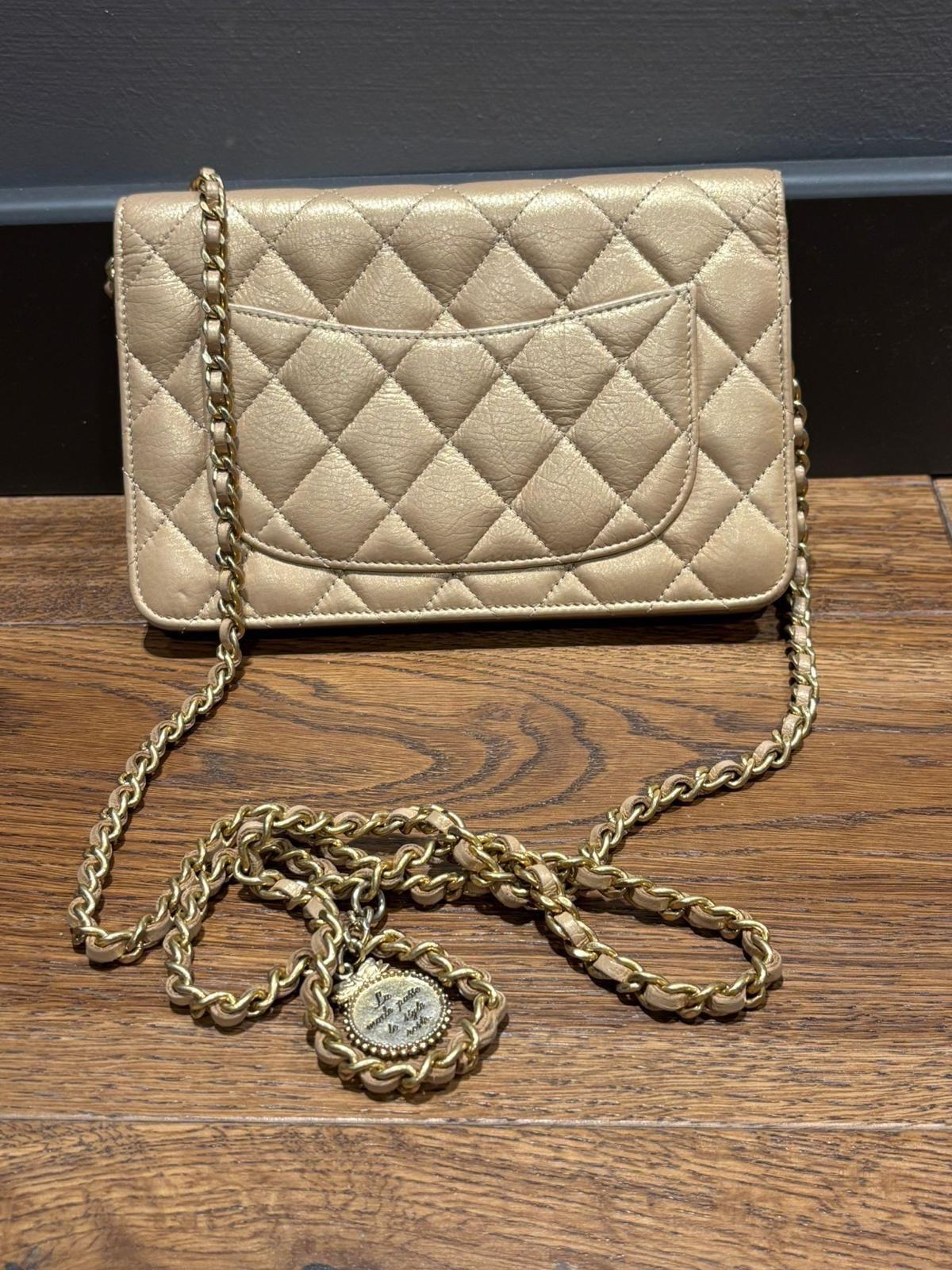 Chanel Beige Quilted WOC