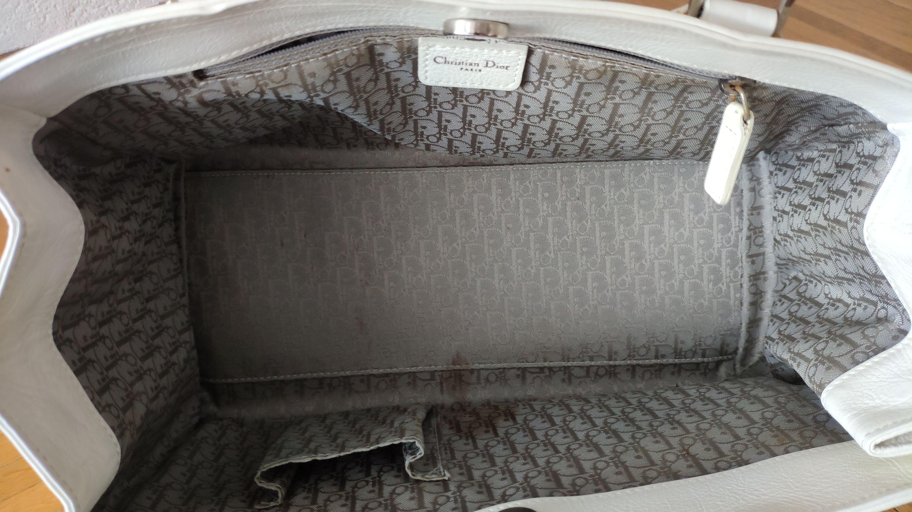 White leather Flight bag