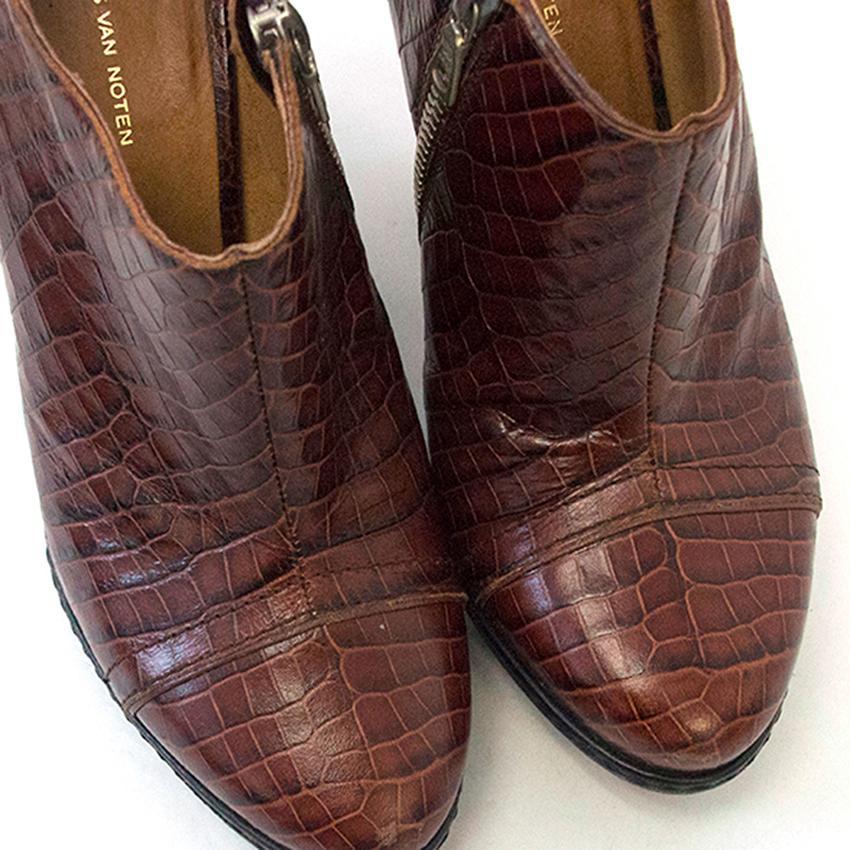 Dries van Noten brown booties