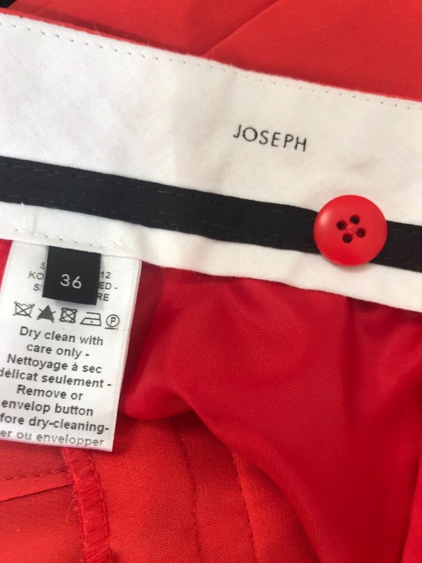 Joseph red silk trousers