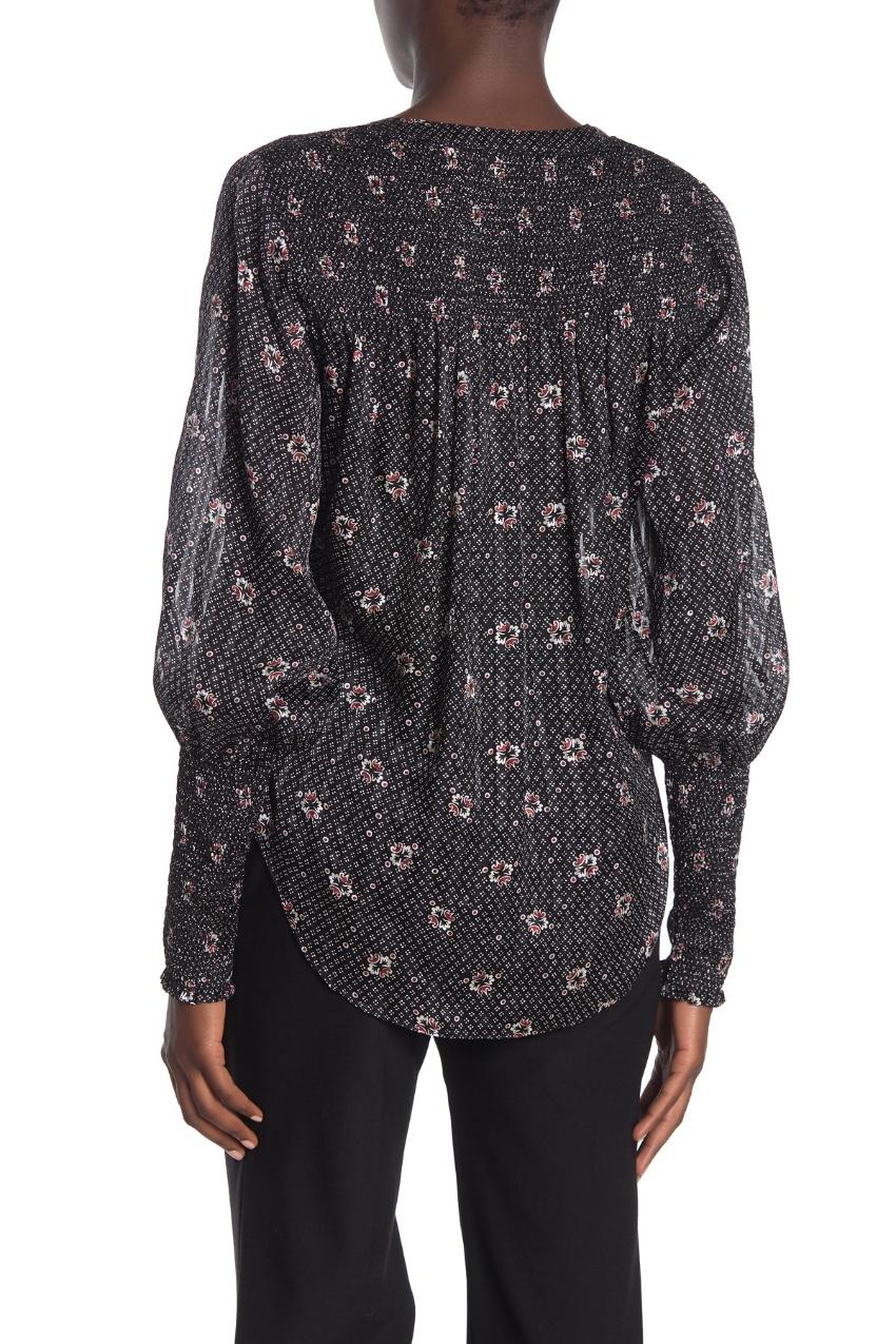 Veronica Beard Printed Silk Blouse