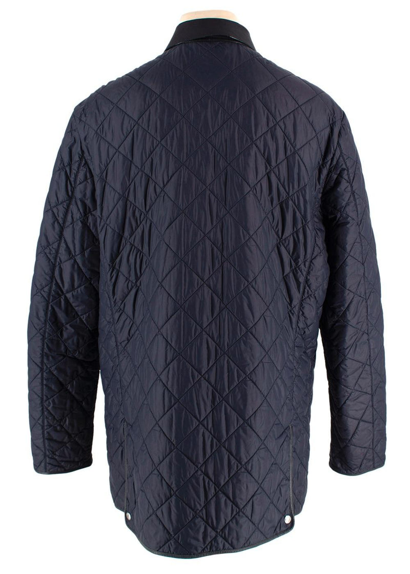 Dunhill Navy Quilted Jacket