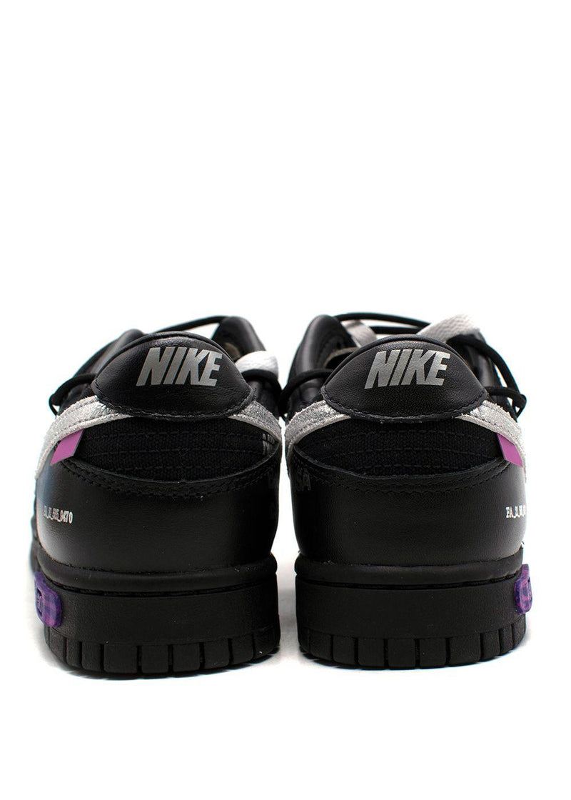 Collector's Off White x Nike Black Dunk Low Trainers Lot 50