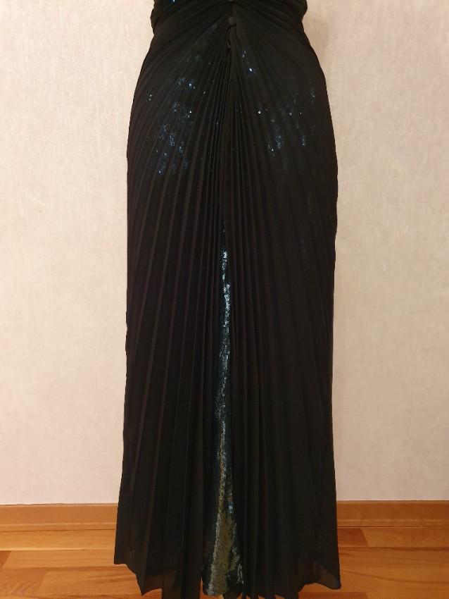 Marco cenzo De Slit Front Button Down Pleated Dress