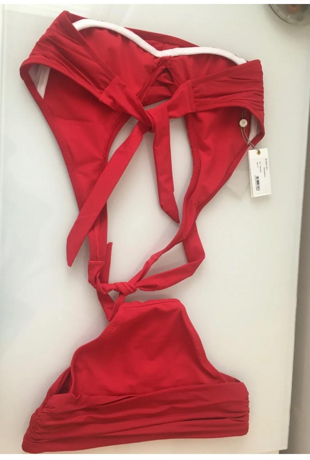 Heidi Klein Shape + Drape Red Bikini