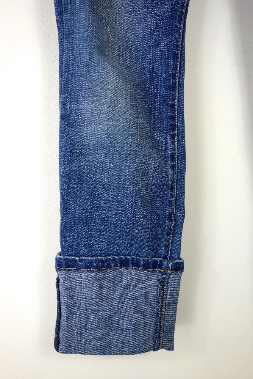 Current/Elliott Cuffed Distressed Jeans