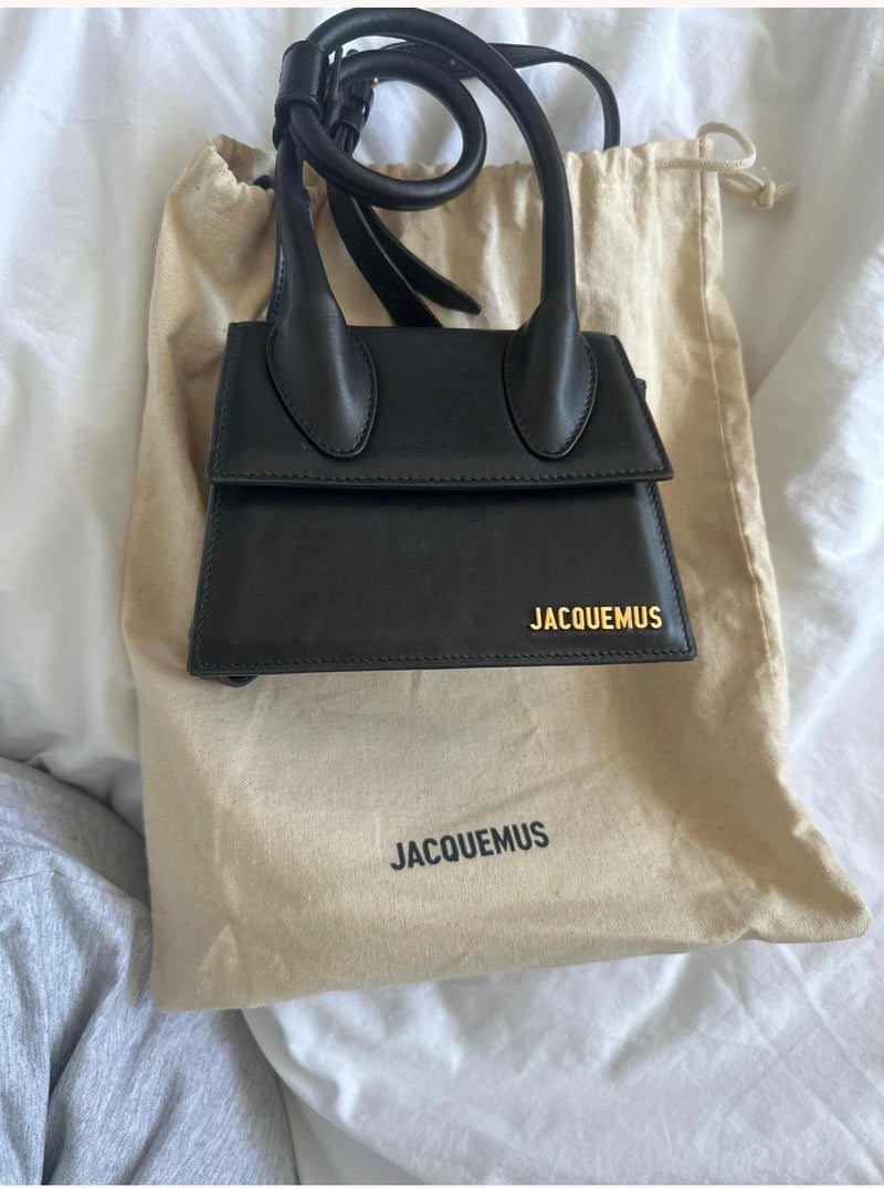 Jacquemus Black Leather Le Chiquito Bag
