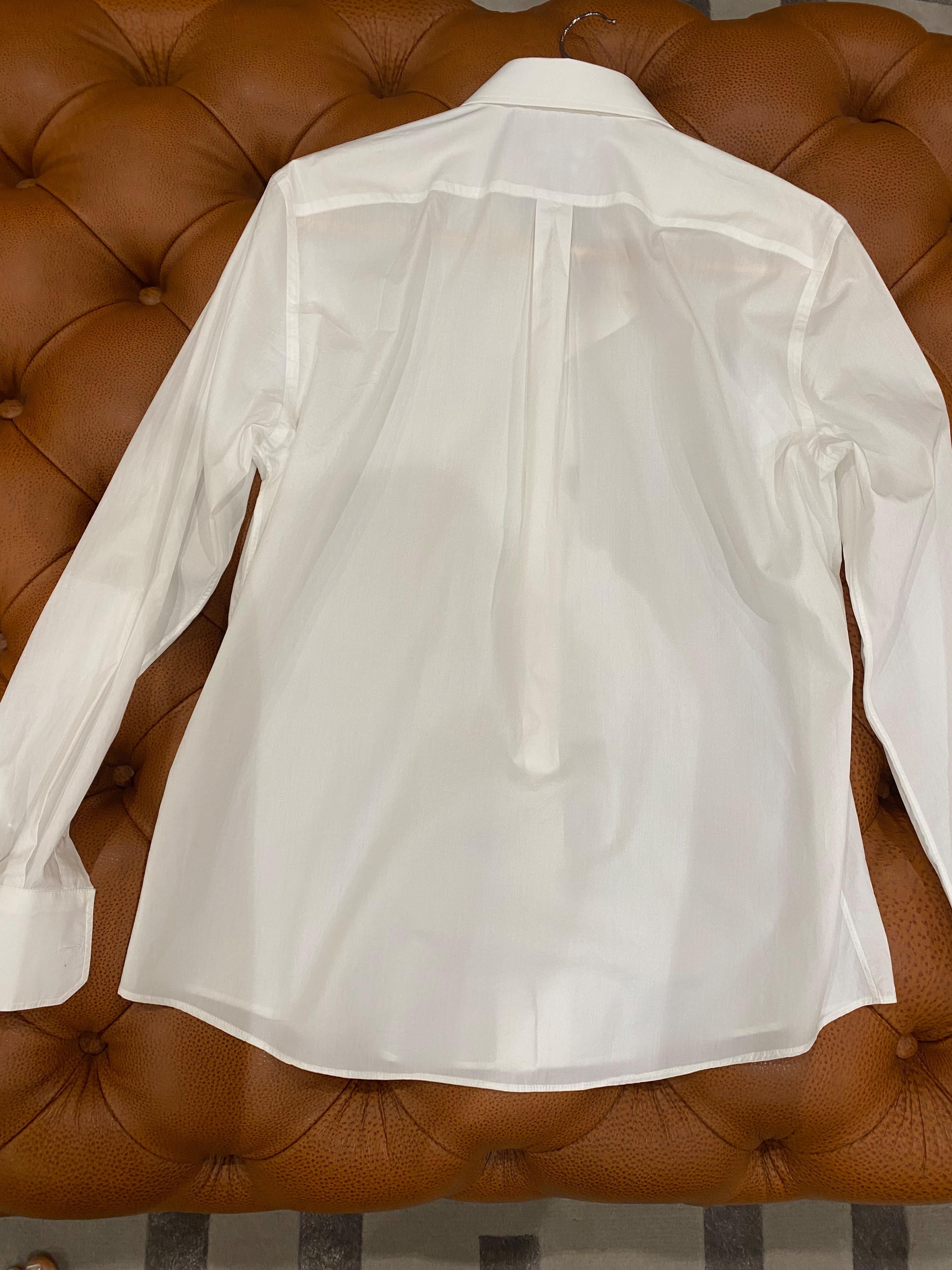 White Cotton Martini Shirt