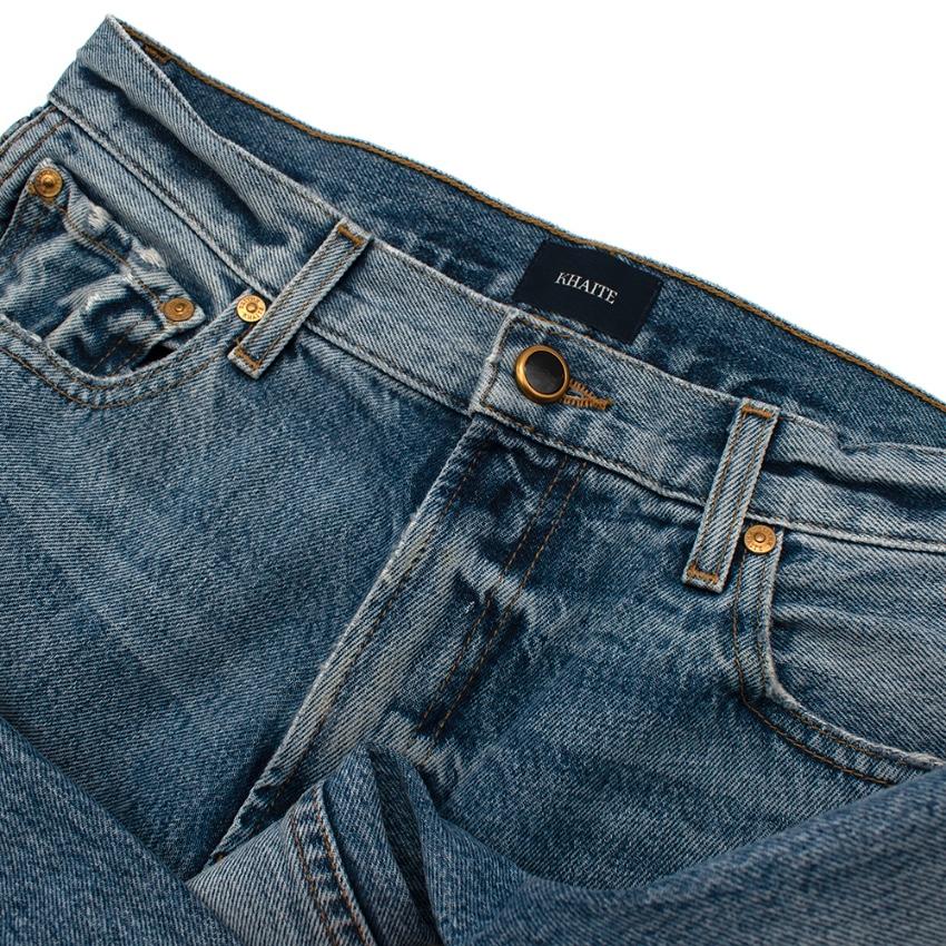 Khaite Blue Denim Kyle Distressed Jeans