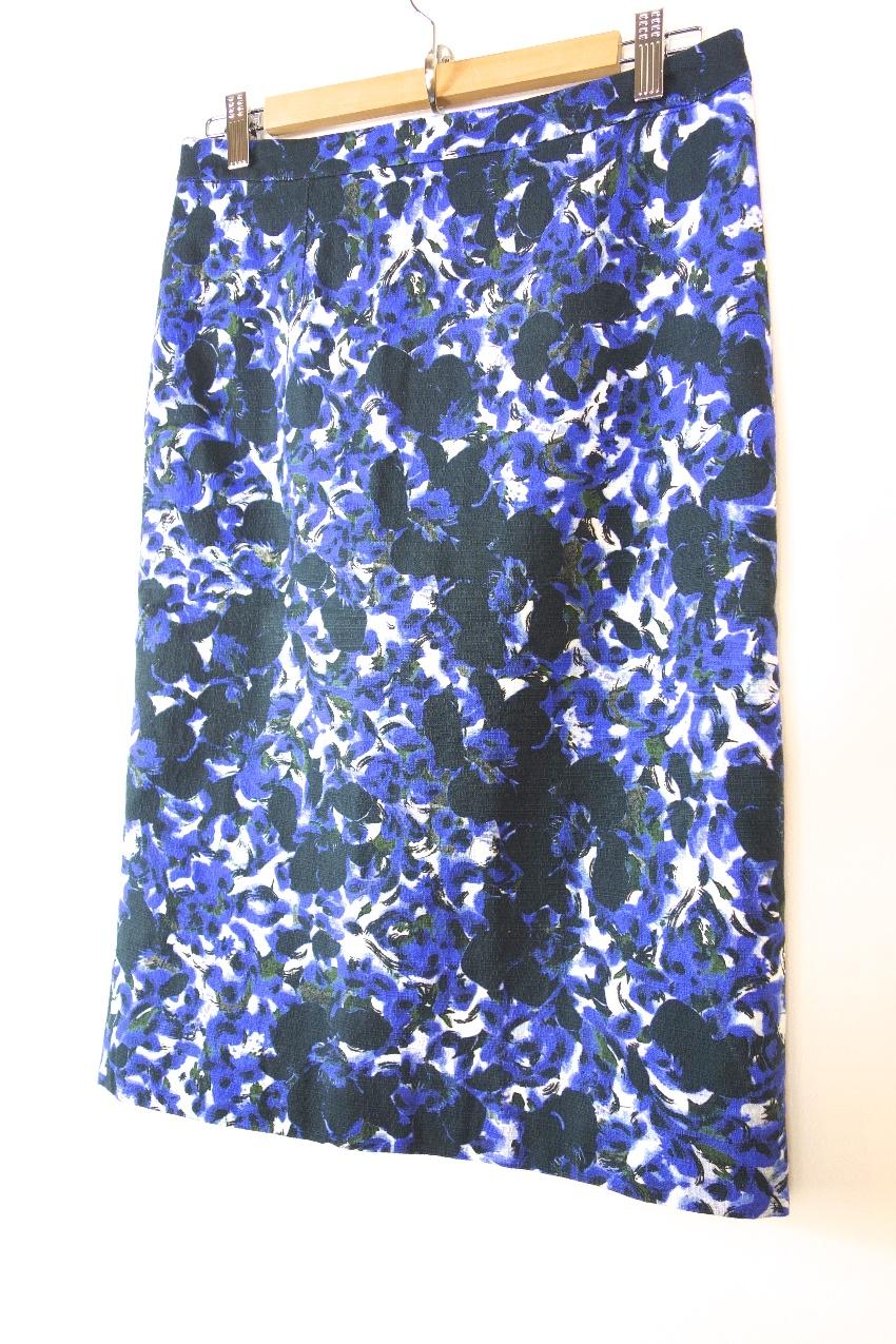 Erdem floral-print cotton midi skirt