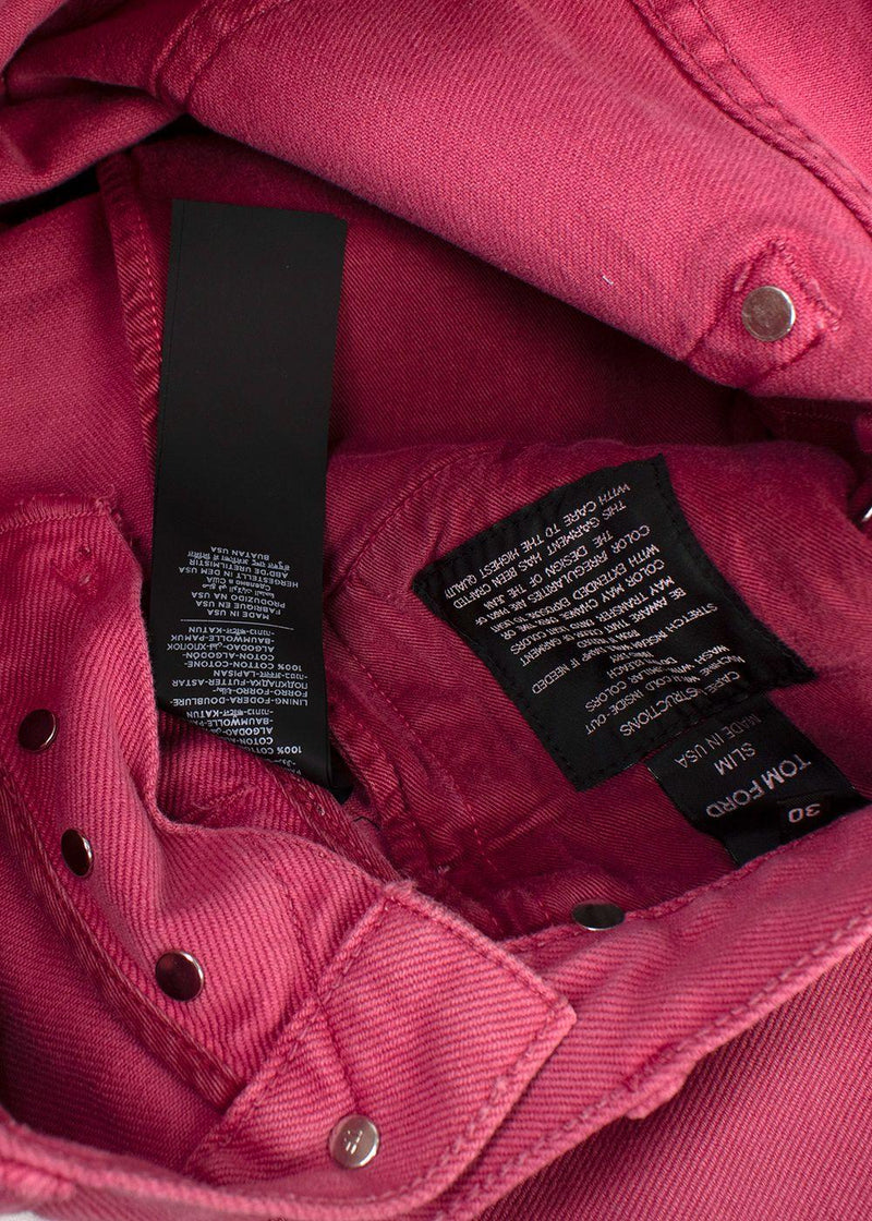 Tom Ford Pink Denim Slim Fit Jeans