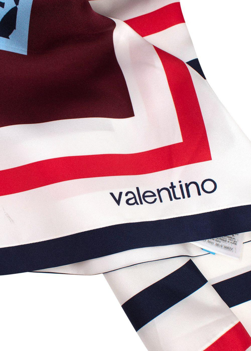 Valentino Cream Silk Shirt And Trouser Set