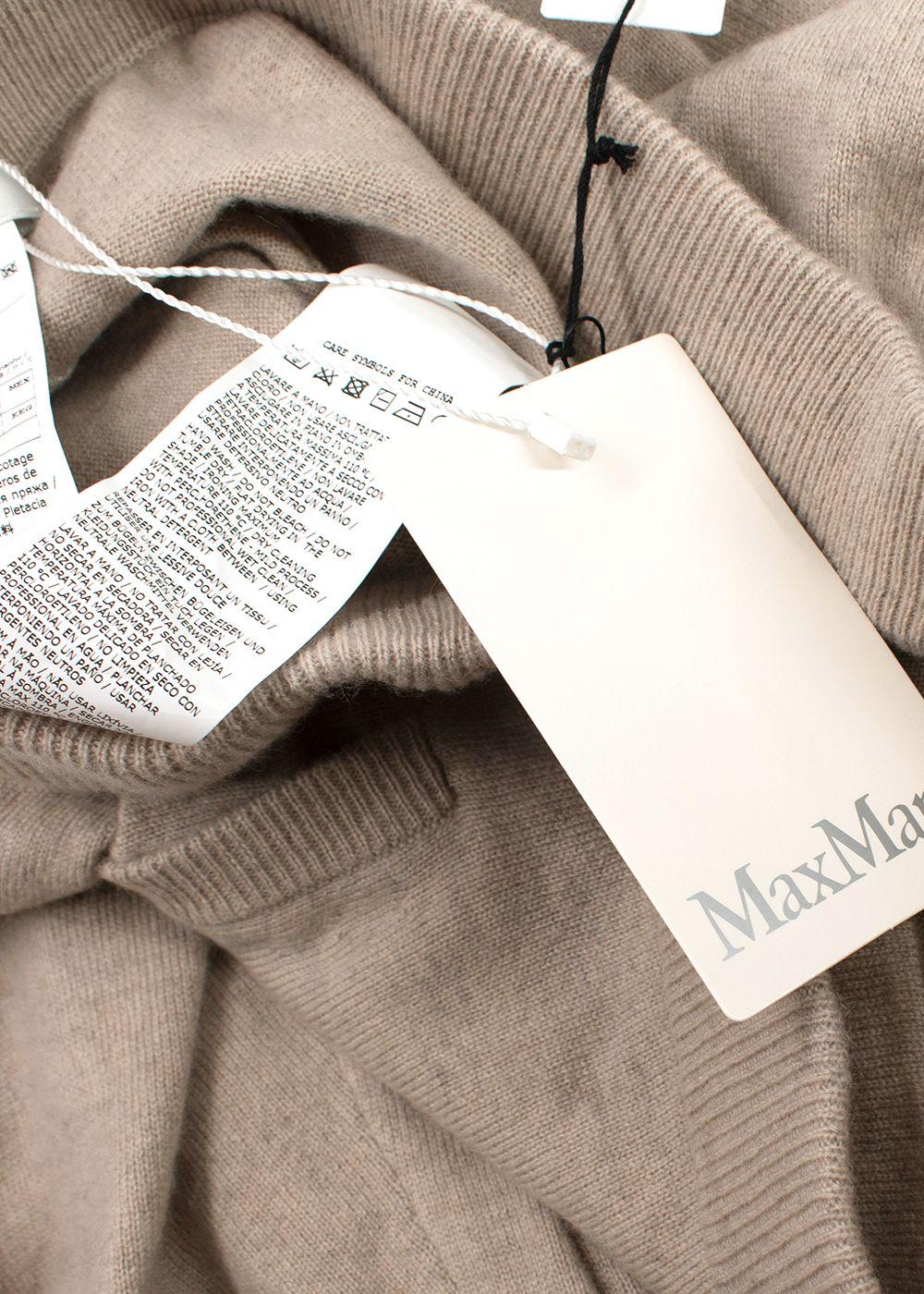 Max Mara Beige Cashmere-Blend Lounge Trousers