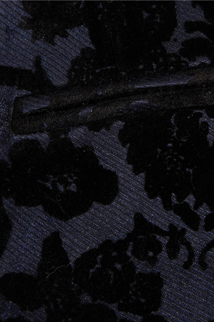 Toga Flocked Velvet Skinny Pants
