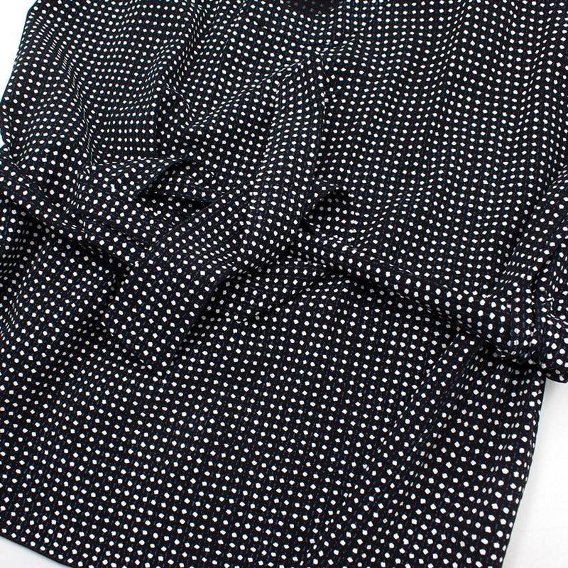 Marni Black Polkadot Tie Back Tunic