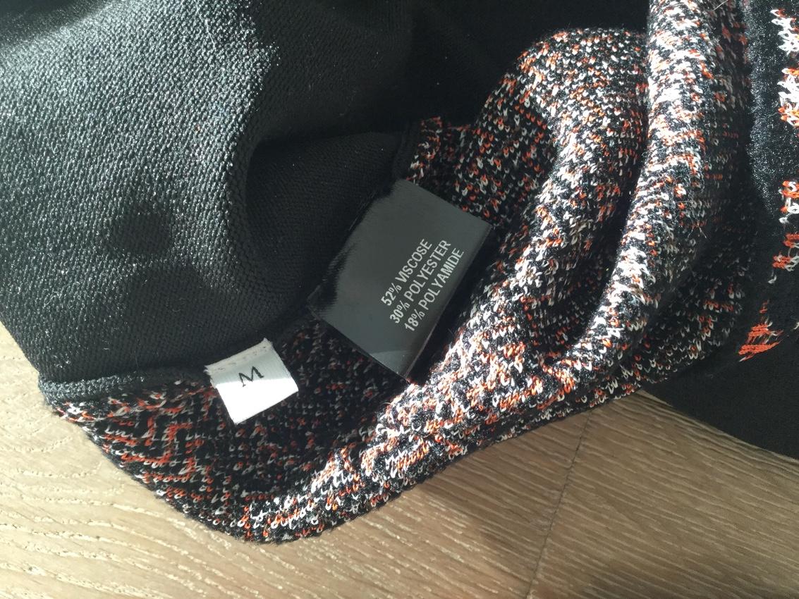 JW Anderson Black Multicolor Floral Mock Neck Sweater