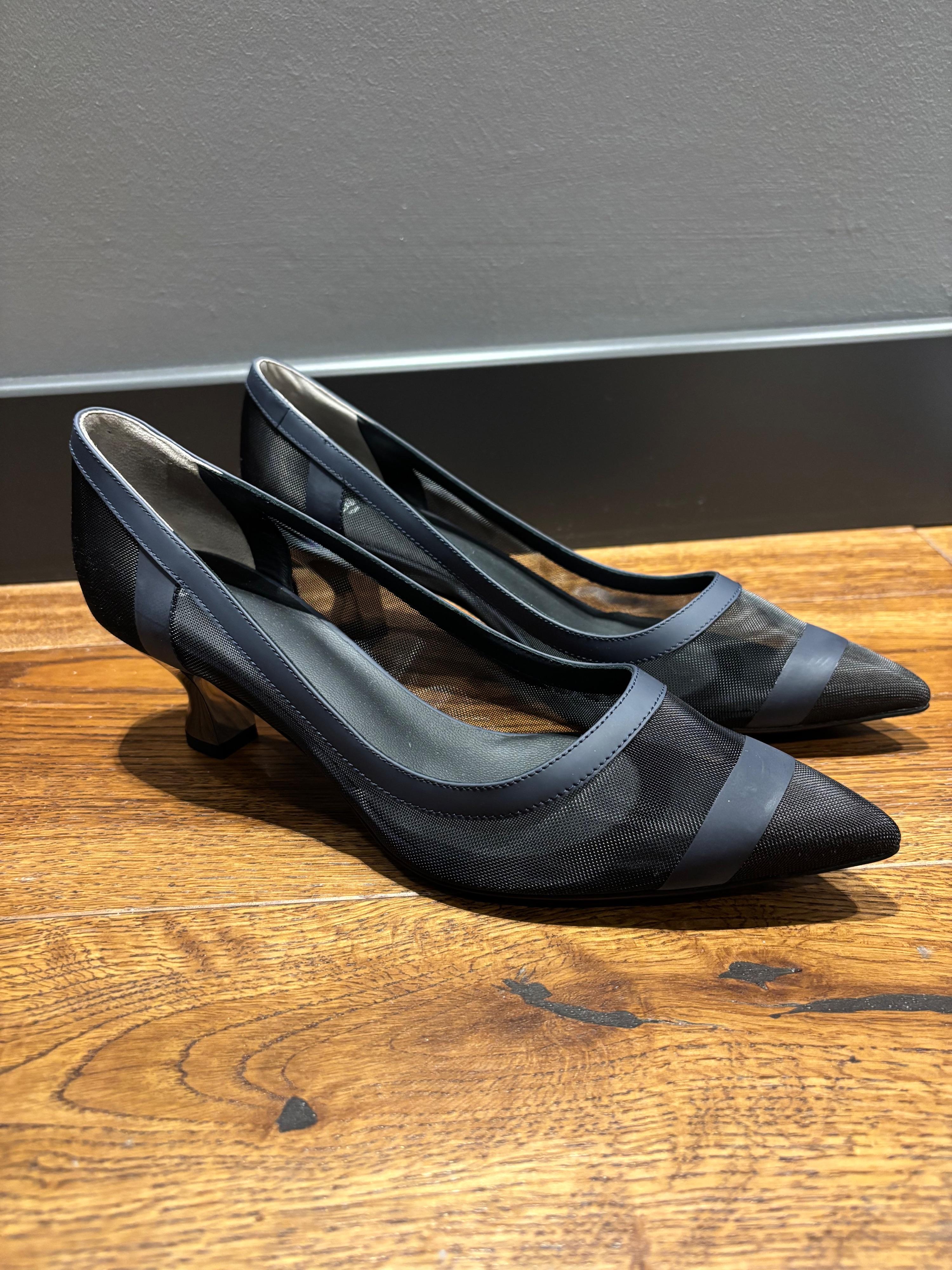 Fendi Mesh Heeled Pumps