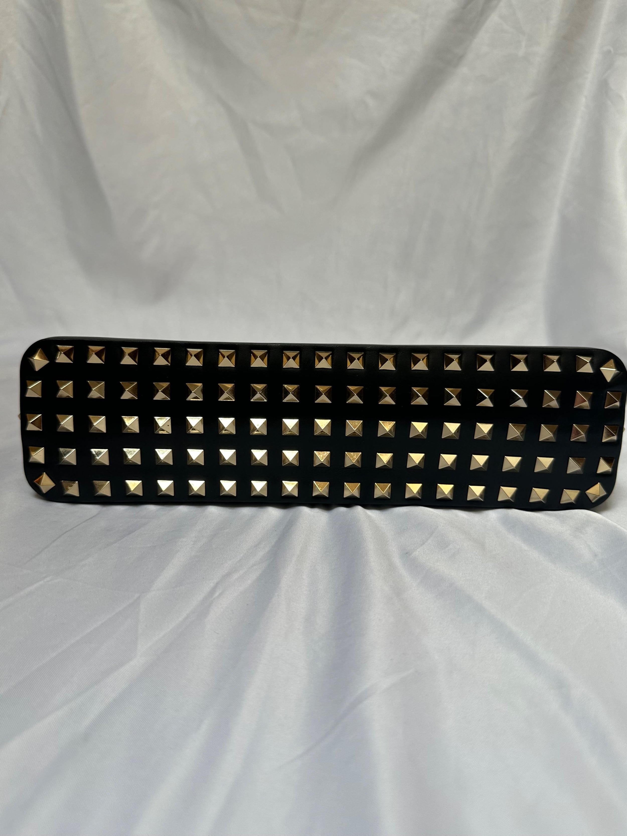 Valentino Black Leather Rockstud Shoulder Bag