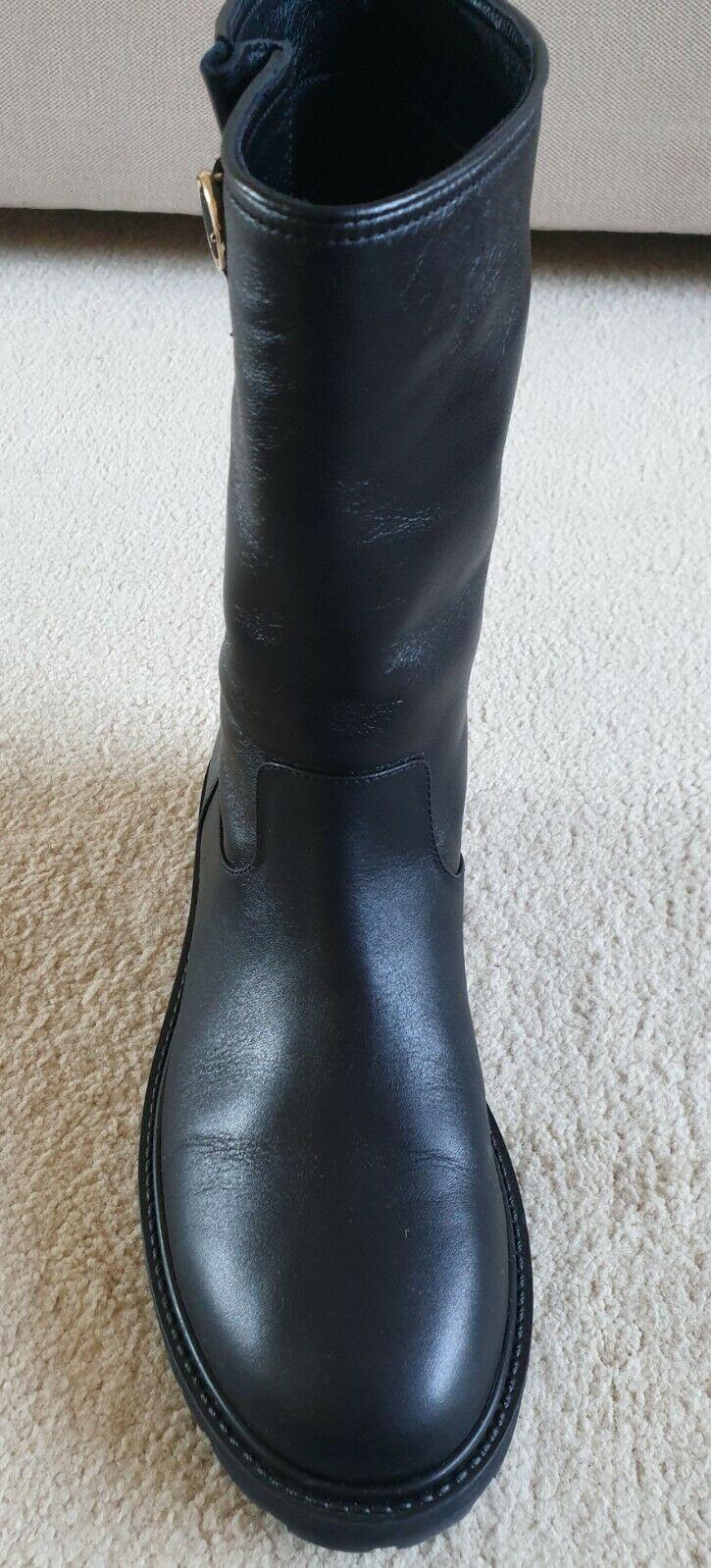 Bally Black Leather Daska Boots