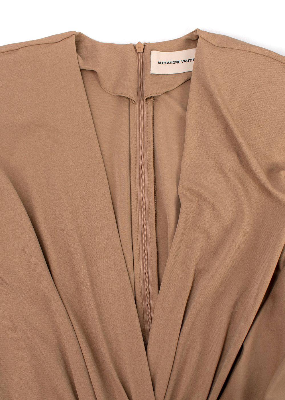 Alexandre Vauthier Batwing Sleeve Draped Mini Dress