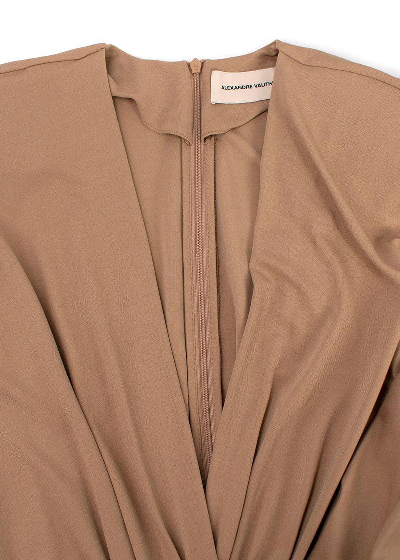 Alexandre Vauthier Batwing Sleeve Draped Mini Dress