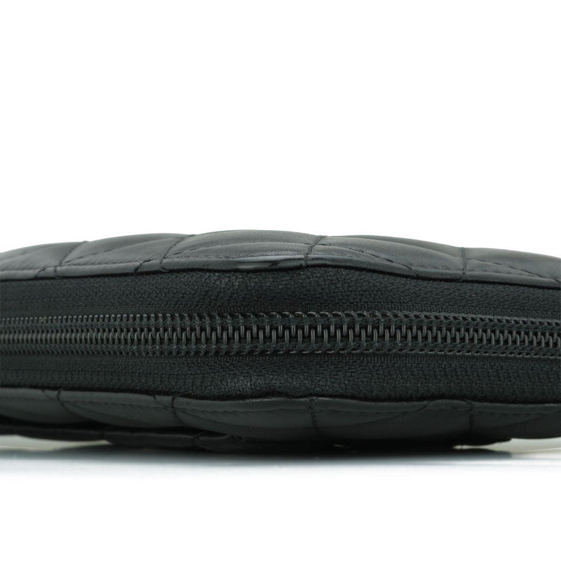 Chanel Black Cambon Zip-around Wallet