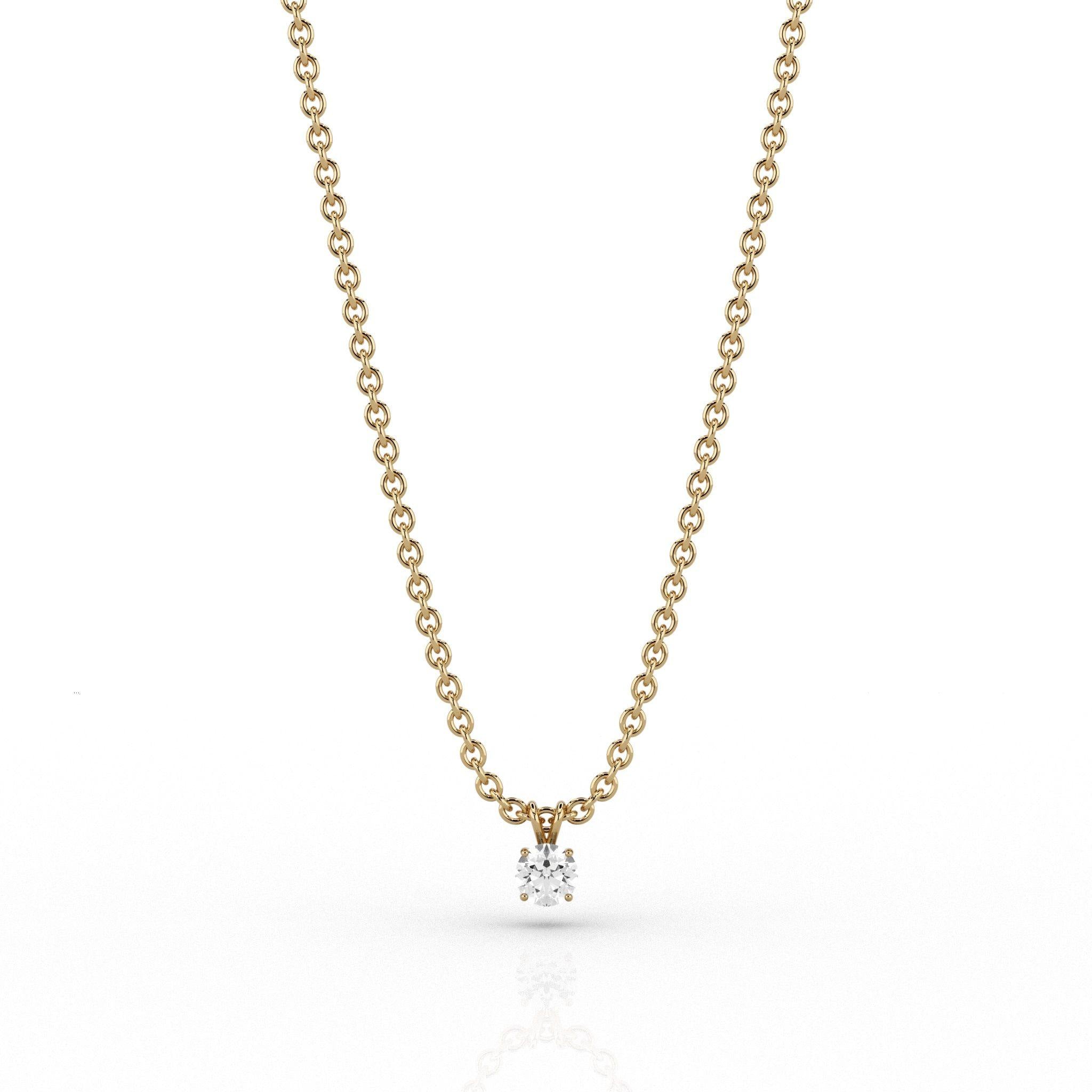 Skydiamonds Luna 0.08ct Pendant in 9ct Yellow Gold