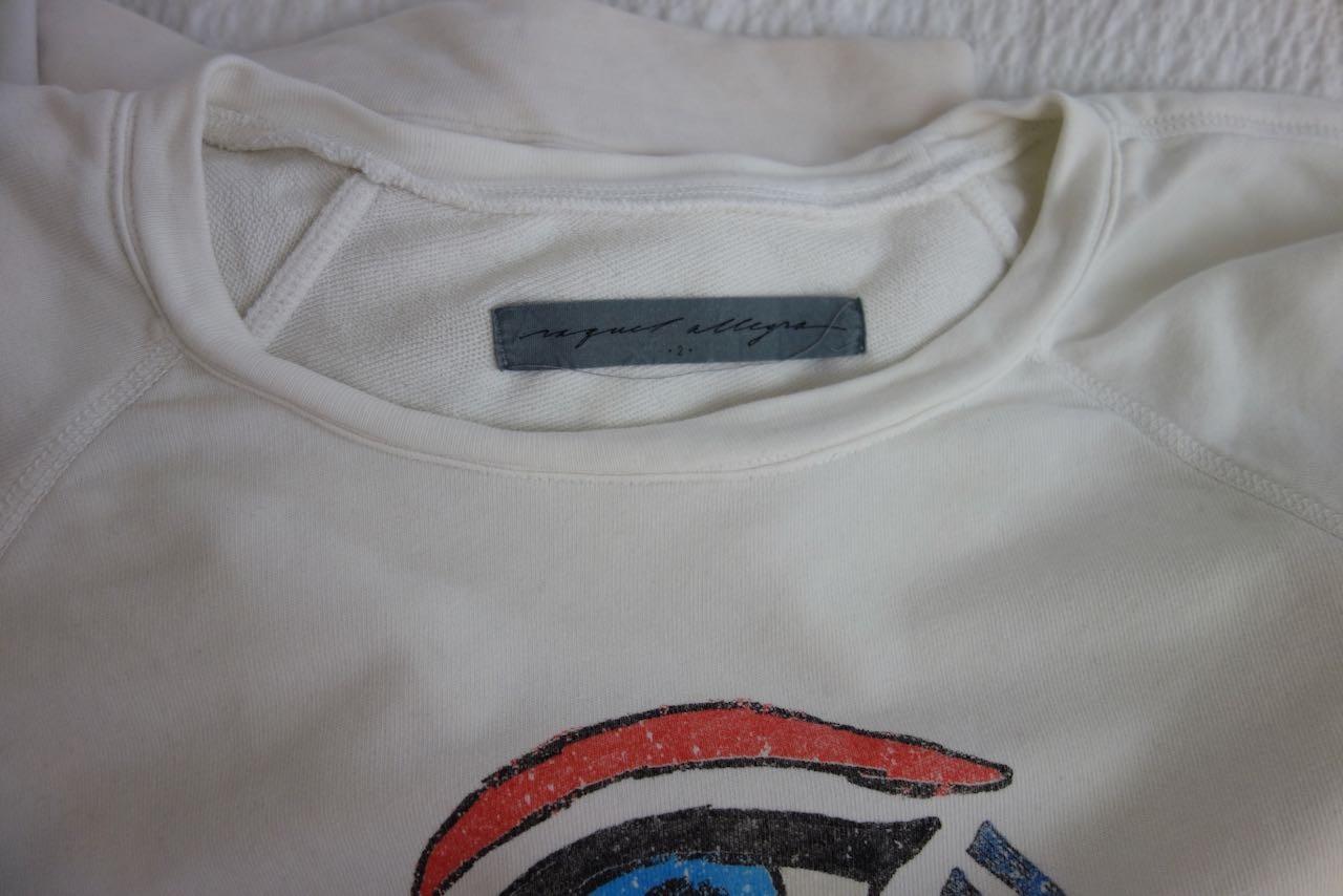 Ivory Evil Eye Print Cotton Jersey Sweatshirt