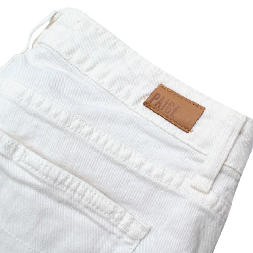 Paige White Denim Skyline Ankle Peg Jeans