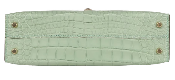 Hermès Kelly 20 Horse Shoe Stamped Sellier Mississippiensis Alligator Matte Bi-Colour