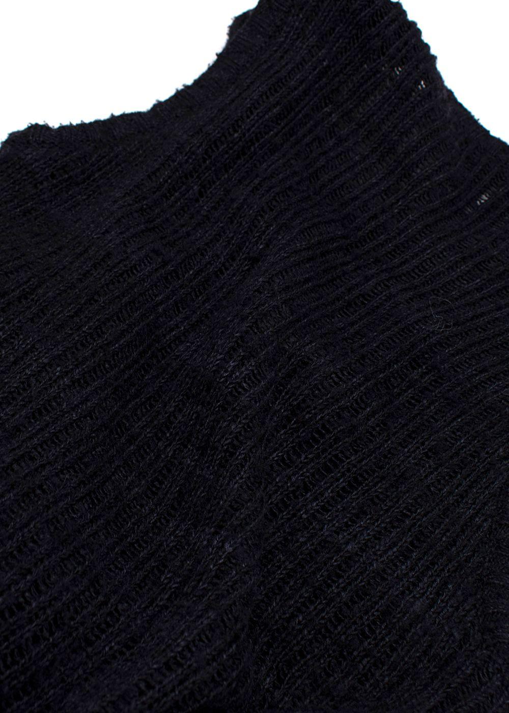 The Row Navy Knitted Tank Maxi Dress