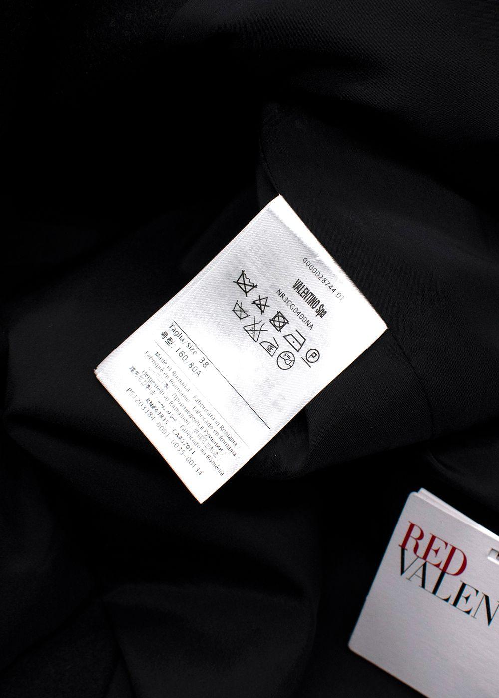 Red Valentino Black Wool Blend Cape