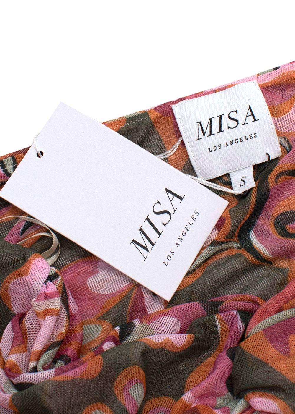 Misa Los Angeles Floral Resort Batik Mesh Alethea Dress
