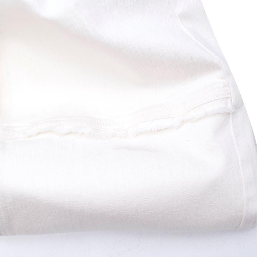 Erderm X Universal Standard White Patchwork Jeans